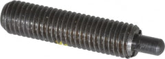 Gibraltar - 1/4-28, 1" Thread Length, 3/16" Plunger Projection, Steel Threaded Spring Plunger - 0.118" Max Plunger Diam, 1" Plunger Length, 1 Lb Init End Force, 4 Lb Final End Force - A1 Tooling