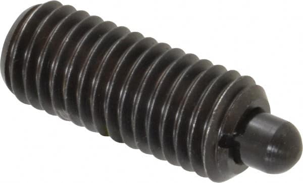 Gibraltar - 5/8-11, 1-1/2" Thread Length, 5/16" Plunger Projection, Steel Threaded Spring Plunger - 0.31" Max Plunger Diam, 1-1/2" Plunger Length, 3.5 Lb Init End Force, 10.5 Lb Final End Force - A1 Tooling