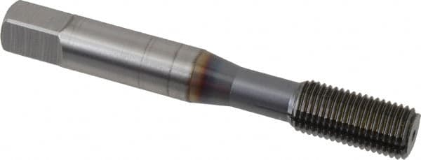 OSG - 3/8-24 UNF H4 Thread Limit Bottoming Thread Forming Tap - Powdered Metal High Speed Steel, TiCN Finish, 2-15/16" OAL, 1-1/4" Thread Length, Right Hand Thread, Series EXOTAP NRT - Exact Industrial Supply