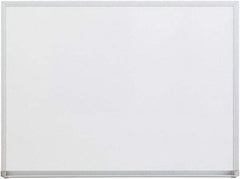 UNIVERSAL - 18" High x 24" Wide Melamine Dry Erase Board with 3/4" Rail - Aluminum, 5/8" Deep - A1 Tooling