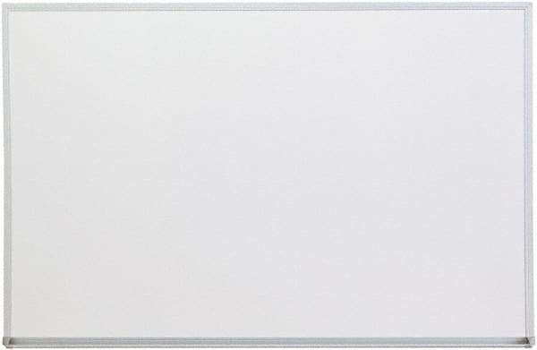 UNIVERSAL - 24" High x 36" Wide Melamine Dry Erase Board with 3/4" Rail - Aluminum, 5/8" Deep - A1 Tooling