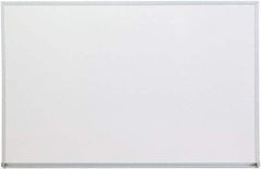 UNIVERSAL - 24" High x 36" Wide Melamine Dry Erase Board with 3/4" Rail - Aluminum, 5/8" Deep - A1 Tooling