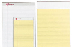 UNIVERSAL - 50 Sheet, 8-1/2 x 14", Perforated Style Ruled Pads - Canary - A1 Tooling