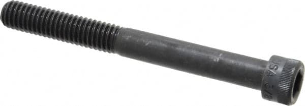 Holo-Krome - 3/8-16 UNC Hex Socket Drive, Socket Cap Screw - Alloy Steel, Black Oxide Finish, Partially Threaded, 3-1/2" Length Under Head - A1 Tooling