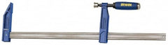 Irwin - 18" Capacity, 4-7/8" Throat Depth Bar Clamp - 1,150 Lb Clamping Pressure, 18" OAL - A1 Tooling