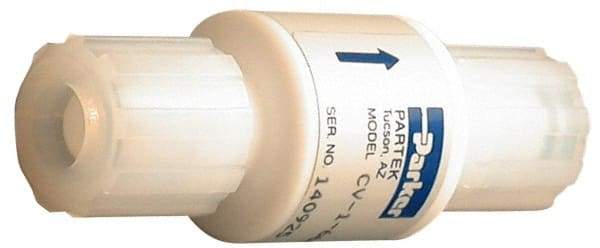 Parker - 1" PTFE Check Valve - Inline, PARFLARE x PARFLARE, 120 WOG - A1 Tooling