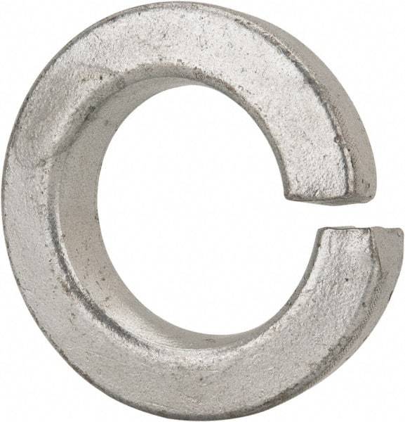 Value Collection - 1-1/4", 1.254" ID, 0.384" Thick Split Lock Washer - Grade 8 Spring Steel, Zinc-Plated Finish, 1.254" Min ID, 1.28" Max ID, 2.104" Max OD - A1 Tooling