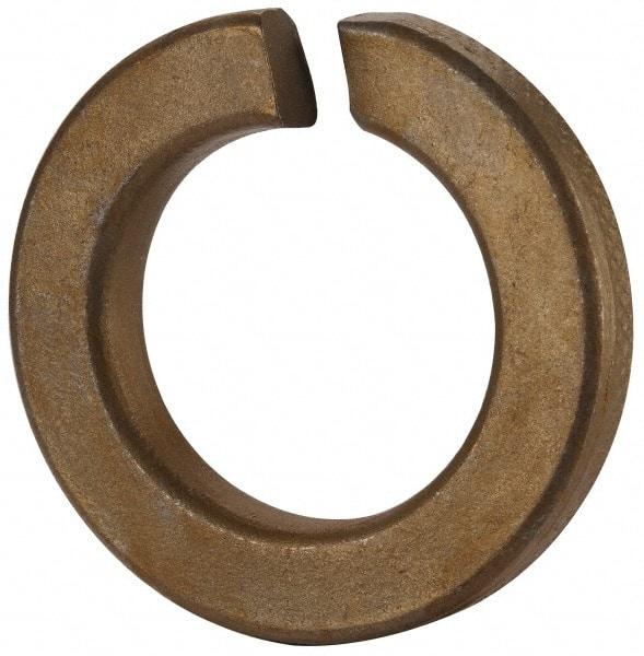 Value Collection - 1", 1.003" ID, 1/4" Thick Split Lock Washer - Grade 2 Spring Steel, Zinc Yellow Dichromate Finish, 1.003" Min ID, 1.024" Max ID, 1.656" Max OD - A1 Tooling