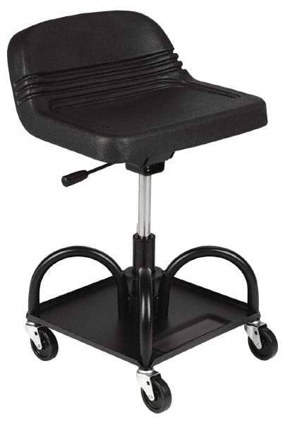 Whiteside - 400 Lb Capacity, 4 Wheel Adjustable Creeper Seat - Steel, 15" Long x 22" Overall Height x 15" Wide - A1 Tooling