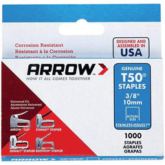 Arrow - 3/8" Wide Stainless Steel Heavy-Duty Staples - 3/8" Leg Length - A1 Tooling