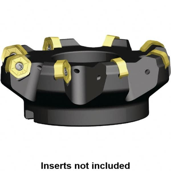 Kennametal - 12 Inserts, 7.005" Cutter Diam, 0.087" Max Depth of Cut, Indexable High-Feed Face Mill - 1.5748" Arbor Hole Diam, 2-1/2" High, KSHR Toolholder, HNGJ 0905.. Inserts, Series Dodeka High-Feed - A1 Tooling