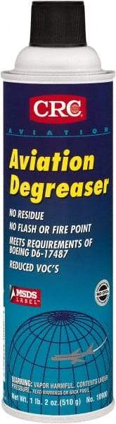 CRC - 20 oz Aerosol Aviation Degreaser - Aerosol, Halogenated - A1 Tooling