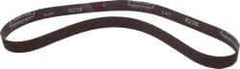 Norton - 1" Wide x 42" OAL, 220 Grit, Aluminum Oxide Abrasive Belt - Aluminum Oxide, Very Fine, Coated, X Weighted Cloth Backing, Series R228 - A1 Tooling