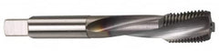 OSG - M2.5x0.45 Metric Coarse 3 Flute 6H Modified Bottoming Spiral Flute Tap - Powdered Metal, Oxide Finish, 1-13/16" OAL, Right Hand Flute, Right Hand Thread, D3, Series 345TI - A1 Tooling