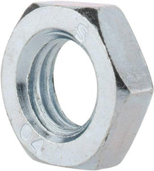 Value Collection - M14x2.00 Steel Right Hand Hex Jam Nut - 22mm Across Flats, 7mm High, Zinc-Plated Finish - A1 Tooling