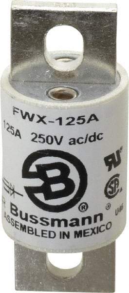 Cooper Bussmann - 250 VAC/VDC, 125 Amp, Fast-Acting Semiconductor/High Speed Fuse - Stud Mount Mount, 3-1/8" OAL, 200 (RMS), 50 at DC kA Rating, 1-7/32" Diam - A1 Tooling