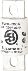 Cooper Bussmann - 250 VAC/VDC, 200 Amp, Fast-Acting Semiconductor/High Speed Fuse - Stud Mount Mount, 3-1/8" OAL, 200 (RMS), 50 at DC kA Rating, 1-7/32" Diam - A1 Tooling