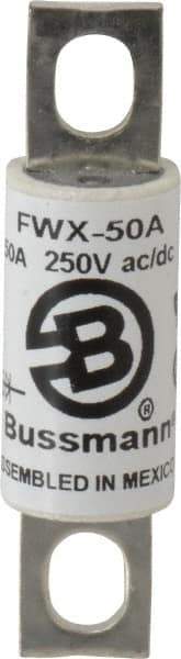 Cooper Bussmann - 250 VAC/VDC, 50 Amp, Fast-Acting Semiconductor/High Speed Fuse - Stud Mount Mount, 3-3/16" OAL, 200 (RMS), 50 at DC kA Rating, 0.81" Diam - A1 Tooling