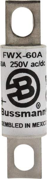 Cooper Bussmann - 250 VAC/VDC, 60 Amp, Fast-Acting Semiconductor/High Speed Fuse - Stud Mount Mount, 3-3/16" OAL, 200 (RMS), 50 at DC kA Rating, 0.81" Diam - A1 Tooling