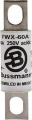 Cooper Bussmann - 250 VAC/VDC, 60 Amp, Fast-Acting Semiconductor/High Speed Fuse - Stud Mount Mount, 3-3/16" OAL, 200 (RMS), 50 at DC kA Rating, 0.81" Diam - A1 Tooling