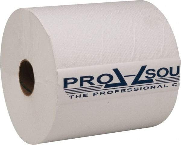 PRO-SOURCE - Hard Roll of 1 Ply White Paper Towels - 7-7/8" Wide, 800' Roll Length - A1 Tooling