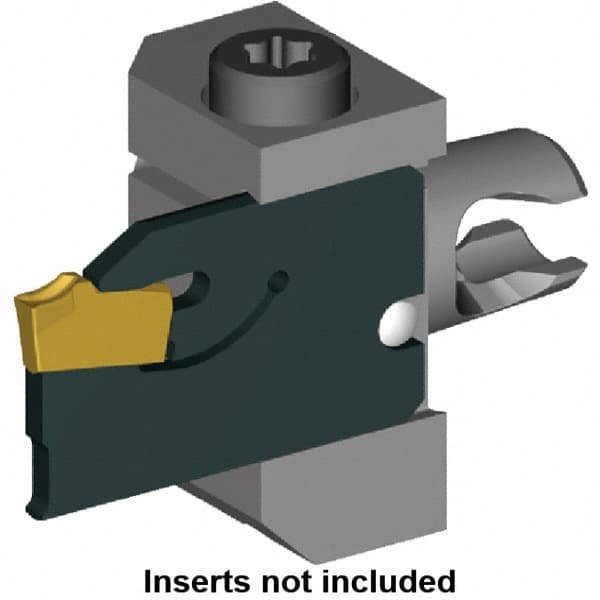 Kennametal - BS Insert, 9.6mm Head Length, Modular Grooving Blade Holder Head - Right Hand Cut, System Size KM12, Series Micro A2 - A1 Tooling