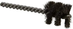 Weiler - 1" Diam Helical Stainless Steel Tube Brush - 0.008" Filament Diam, 1" Brush Length, 3-1/2" OAL, 1/4" Diam Stainless Steel Shank - A1 Tooling