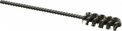 Weiler - 3/8" Diam Helical Stainless Steel Tube Brush - 0.008" Filament Diam, 1" Brush Length, 3-1/2" OAL, 1/8" Diam Stainless Steel Shank - A1 Tooling