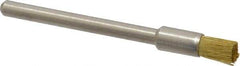 Weiler - 3/16" Brush Diam, Crimped, End Brush - 1/8" Diam Shank, 37,000 Max RPM - A1 Tooling