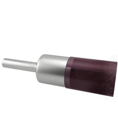 Weiler - 1/2" Brush Diam, Encapsulated, Crimped, End Brush - 1/4" Diam Shank, 18,000 Max RPM - A1 Tooling