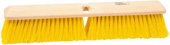 Weiler - 18" General Purpose Polypropylene Push Broom - 3" Bristle Length, Foam Block, Threaded Handle Connection, Handle Sold Separately - A1 Tooling