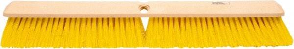 Weiler - 24" General Purpose Polypropylene Push Broom - 3" Bristle Length, Foam Block, Threaded Handle Connection, Handle Sold Separately - A1 Tooling