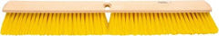 Weiler - 24" General Purpose Polypropylene Push Broom - 3" Bristle Length, Foam Block, Threaded Handle Connection, Handle Sold Separately - A1 Tooling