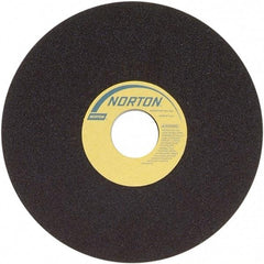 Norton - 7" 60 Grit Aluminum Oxide Cutoff Wheel - 3/32" Thick, 1-1/4" Arbor, 6,550 Max RPM, Use with Stationary Grinders - A1 Tooling