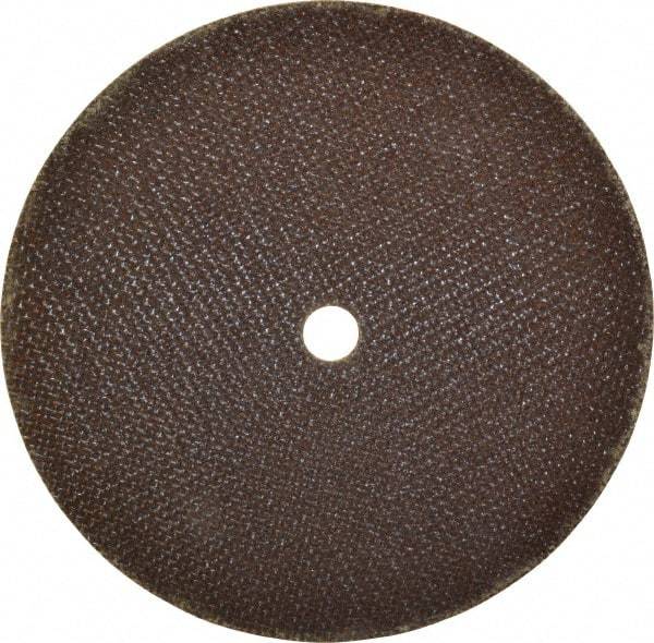 Norton - 6" 60 Grit Aluminum Oxide Cutoff Wheel - 0.035" Thick, 1/2" Arbor, 10,190 Max RPM, Use with Die Grinders - A1 Tooling