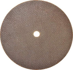 Norton - 6" 60 Grit Aluminum Oxide Cutoff Wheel - 0.06" Thick, 1/2" Arbor, 10,190 Max RPM, Use with Die Grinders - A1 Tooling