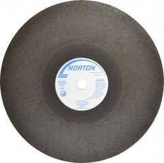 Norton - 16" 30 Grit Aluminum Oxide Cutoff Wheel - 1/8" Thick, 1" Arbor, 3,820 Max RPM, Use with Stationary Tools - A1 Tooling