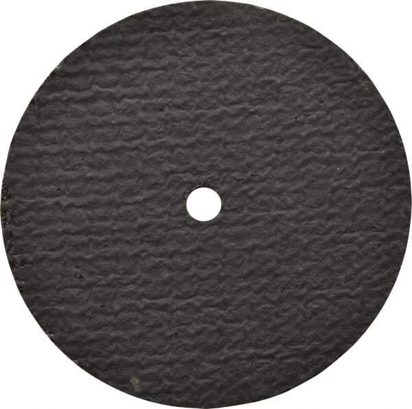 Norton - 3" 36 Grit Aluminum Oxide Cutoff Wheel - 1/8" Thick, 1/4" Arbor, 25,465 Max RPM, Use with Die Grinders - A1 Tooling