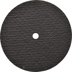 Norton - 3" 36 Grit Aluminum Oxide Cutoff Wheel - 1/8" Thick, 1/4" Arbor, 25,465 Max RPM, Use with Die Grinders - A1 Tooling