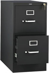 Hon - 26" Wide x 29" High x 26-1/2" Deep, 2 Drawer Vertical File with Lock - Steel, Black - A1 Tooling