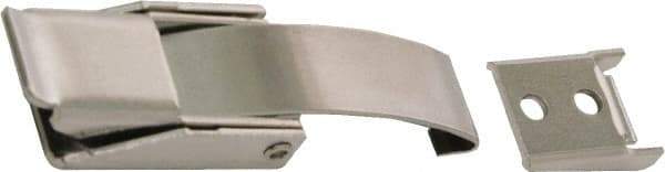 Made in USA - 3.3" Long x 7/8" Wide x 9/16" High, Draw Latch - Stainless Steel, with Passivate Finish - A1 Tooling