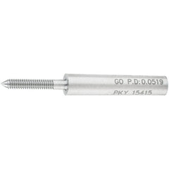 SPI - #0-80, Class 2B, 3B, Single End Plug Thread Go Gage - Steel, Size 000 Handle Not Included - A1 Tooling