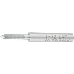 SPI - #1-72, Class 2B, 3B, Single End Plug Thread Go Gage - Steel, Size 000 Handle Not Included - A1 Tooling