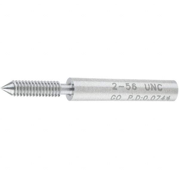 SPI - #2-56, Class 2B, 3B, Single End Plug Thread Go Gage - Steel, Size 000 Handle Not Included - A1 Tooling