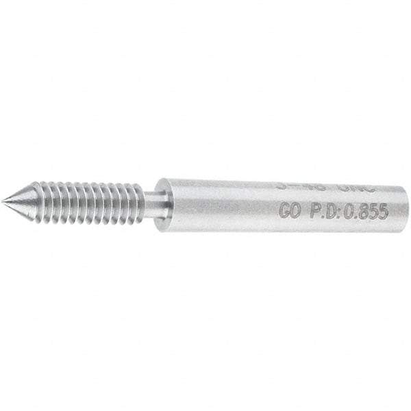 SPI - #3-48, Class 2B, 3B, Single End Plug Thread Go Gage - Steel, Size 000 Handle Not Included - A1 Tooling