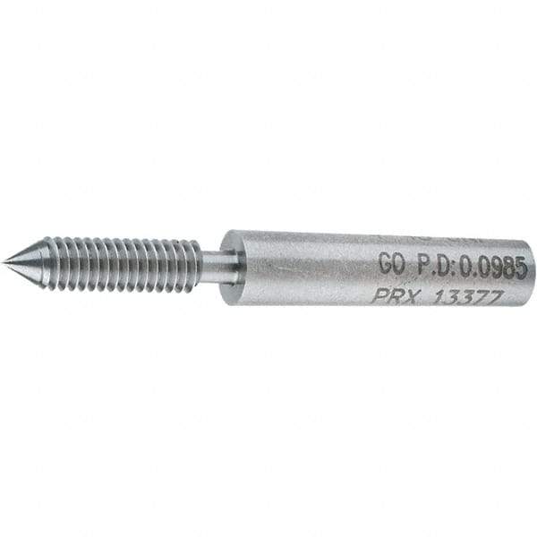 SPI - #4-48, Class 2B, 3B, Single End Plug Thread Go Gage - Steel, Size 00 Handle Not Included - A1 Tooling