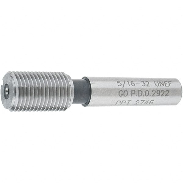 SPI - 5/16-32, Class 2B, 3B, Single End Plug Thread Go Gage - Steel, Size 1 Handle Not Included - A1 Tooling