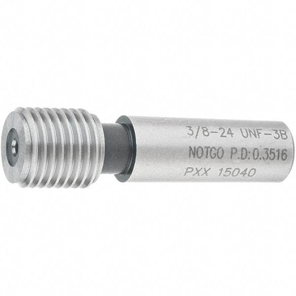 SPI - 3/8-24, Class 3B, Single End Plug Thread No Go Gage - Steel, Size 2 Handle Not Included - A1 Tooling