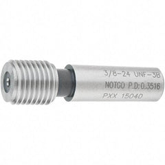 SPI - 3/8-24, Class 3B, Single End Plug Thread No Go Gage - Steel, Size 2 Handle Not Included - A1 Tooling