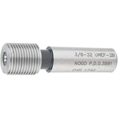 SPI - 3/8-32, Class 2B, Single End Plug Thread No Go Gage - Steel, Size 2 Handle Not Included - A1 Tooling